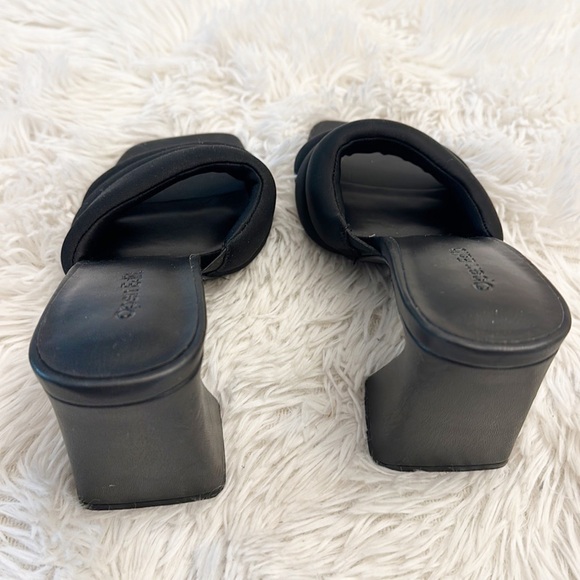 NEW Open Edit x Nordstroms Black square toe cushioned heels women size 6.5 - Picture 6 of 7